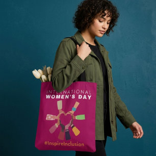 Inspire Inklusion Internationaler Frauentag Tasche
