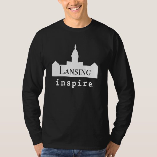 inspire Lansing Michigan City Travel Destination T-Shirt (Vorderseite)