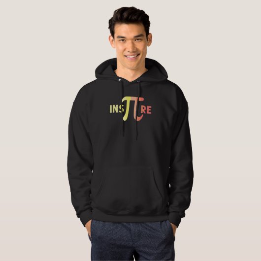 Inspire Pi Funny Cool Mathematician science nerd_1 Hoodie (Vorne ganz)