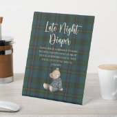 Inspired Baby Shower Diaper Game Sockelschild (In SItu)