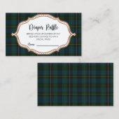 Inspired Baby Shower Diaper Raffle Hinweiskarte (Vorne/Hinten)