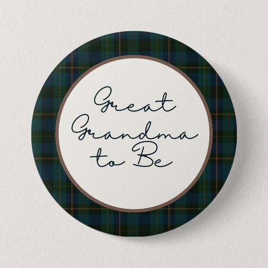 Inspired Baby Shower Great Grandma Button (Vorderseite)