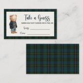 Inspired Baby Shower Guessing Game Hinweiskarte (Vorne/Hinten)