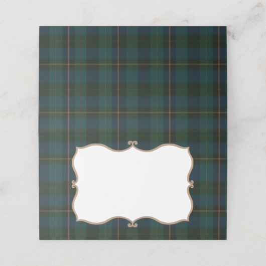 Inspired Baby Shower Place/Food Cards Platzkarte (Außenseite Aufgefaltet)