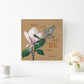 Inspired Be You Quadratische Wanduhr (Zuhause)
