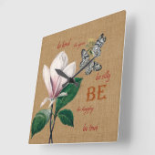 Inspired Be You Quadratische Wanduhr (Winkel)