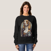 Inspired by Lisa Art Portrait of a Beagle Dog Sweatshirt (Vorne ganz)