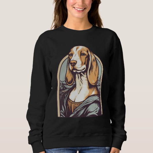 Inspired by Lisa Art Portrait of a Beagle Dog Sweatshirt (Vorderseite)