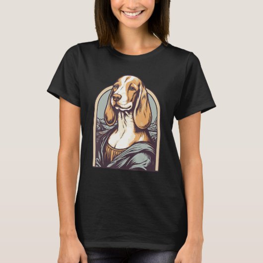 Inspired by Lisa Art Portrait of a Beagle Dog T-Shirt (Vorderseite)
