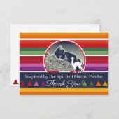 Inspired by the Spirit of the Andes Machu Picchu T Dankeskarte (Vorne/Hinten)