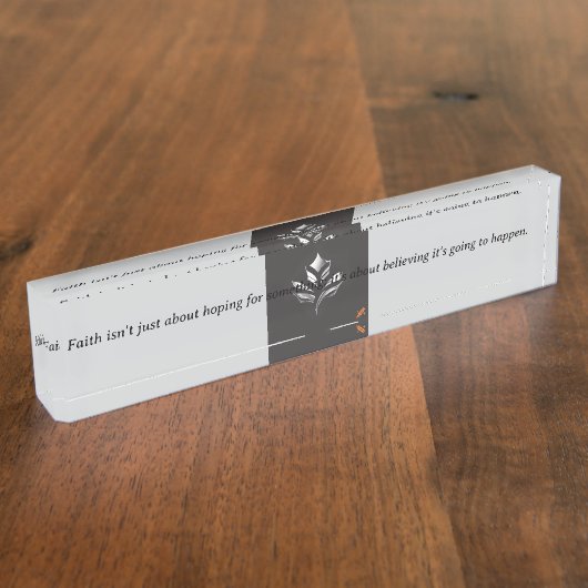 Inspired Desk Nameplate Namensplakette (Seite)