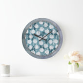 Inspired Flowers and Butterflies Große Wanduhr (Zuhause)