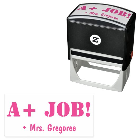 Inspirier "A+ JOB!" Tutor Rubber Briefmarke Permastempel (Beispiel)