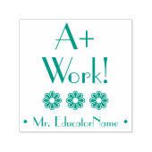 Inspirier "A+ Work!" + Name des benutzerdefinierte Permastempel (Design)