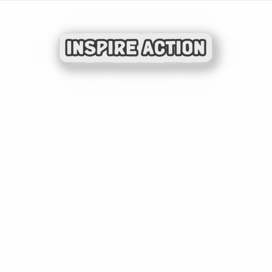 Inspirier Action Motivation Leadership Influence P Aufkleber (Vorderseite)