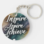 Inspirier Aspire erreicht Circle Schlüsselanhänger (Rückseite)