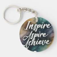 Inspirier Aspire erreicht Circle Schlüsselanhänger