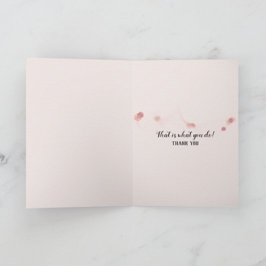 Inspirier auf Aquarellhintergrund Karte (Innenseite)