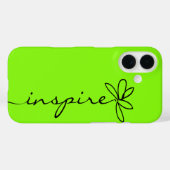 INSPIRIER auf Neon Green Case-Mate iPhone Hülle (Rückseite (Horizontal))