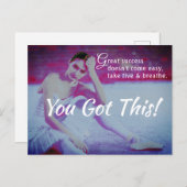 Inspirier Ballet, DU GOT DAS! Postkarte Farbe (Vorne/Hinten)