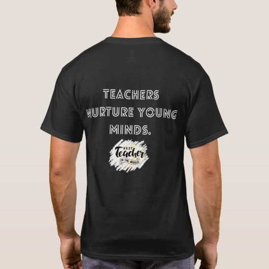 Inspirier, Bildung, Wiederholung T-Shirt (Rückseite)