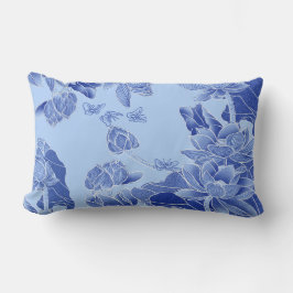 Inspirier Bloom Your Own Way Blue Chinoiserie Lendenkissen