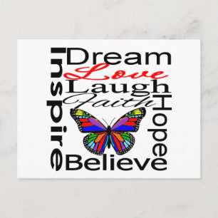 Inspirier Collage Postkarte