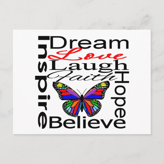 Inspirier Collage Postkarte (Vorderseite)