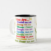 "Inspirier Dein Tag - Motivierend Tasse (Vorderseite Links)