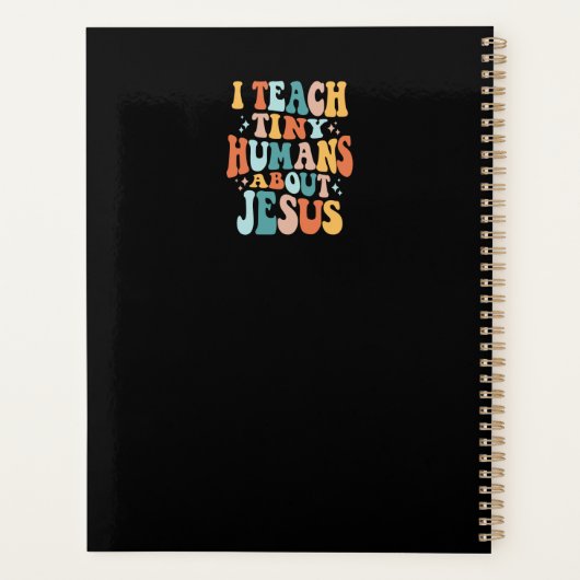 Inspirier den Glauben mit, ich lehre winzige Mensc Planer (Rückseite)