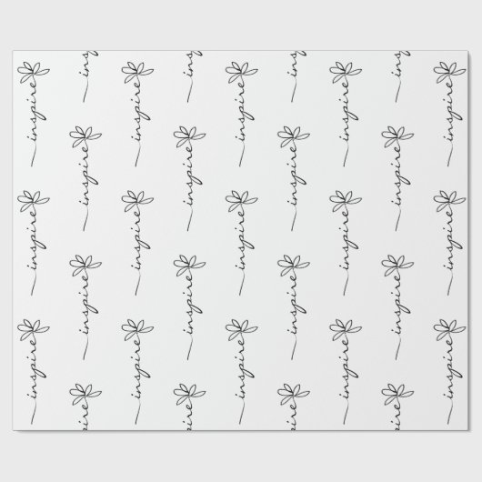 inspirier-Dodle-Kunst Geschenkpapier (Flach)