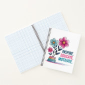 Inspirier Educate Motivate Notebook | Geschenk für Notizblock (Innenseite)