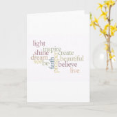 Inspirier Faith Karte (Gelbe Blume)