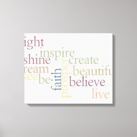 Inspirier Faith Leinwanddruck (Vorderseite)