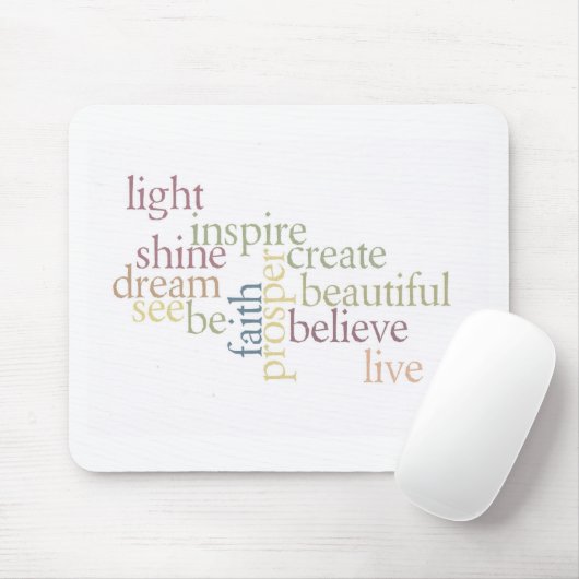 Inspirier Faith Mousepad (Mit Mouse)