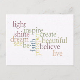 Inspirier Faith Postkarte