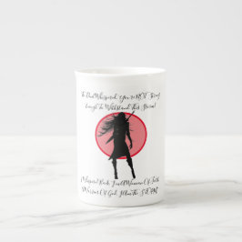 INSPIRIER FAITHFUL VIKING WARRIOR CHICK QUOTE PINK PORZELLANTASSE