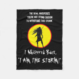 INSPIRIER FAITHFUL WARRIOR FRAU W/ QUOTE FLEECEDECKE