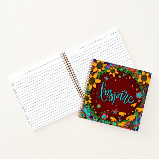 Inspirier Fun Inspirivity One Word Spiral Notebook Notizblock (Innenseite)
