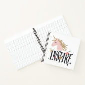 Inspirier | Gold Mane Unicorn Notizblock (Innenseite)