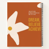 Inspirier Greatness In - Motivierend Notebook Notizblock (Rückseite)