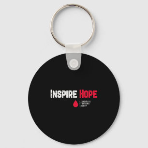 Inspirier Hope Leukemia and Lymphoma Society Bloc Schlüsselanhänger