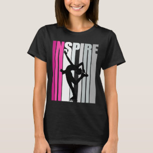 Inspirier Ice Skaten Birthday Ice Skate Tanzfest T-Shirt