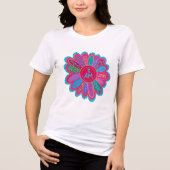 Inspirier, ich bin Blume farbenfrohe Inspirivität Tri-Blend Shirt (Vorderseite)