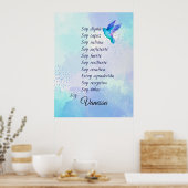 Inspirier Ihrer Reise mit spanischen Bekenntnissen Poster (Küche)