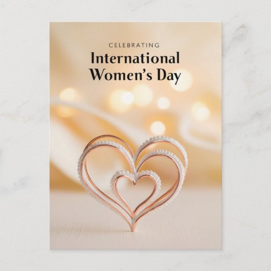 Inspirier Inklusion - Internationaler Frauentag Postkarte (Vorderseite)