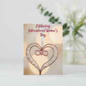 Inspirier Inklusion - Internationaler Frauentag Postkarte (Stehend Vorderseite)