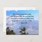 INSPIRIER JOHN 3:16 FOTO POSTKARTE (Vorne/Hinten)