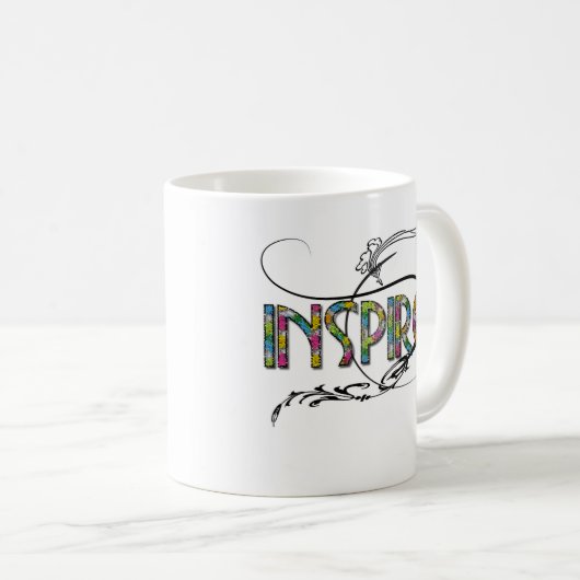 "Inspirier" Kaffeezubereitung Tasse (VorderseiteRechts)