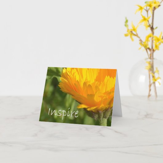 Inspirier Karte (Gelbe Blume)